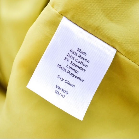 V-neck sleeveless dress in color lemon and size 16 - Picture 6 of 7